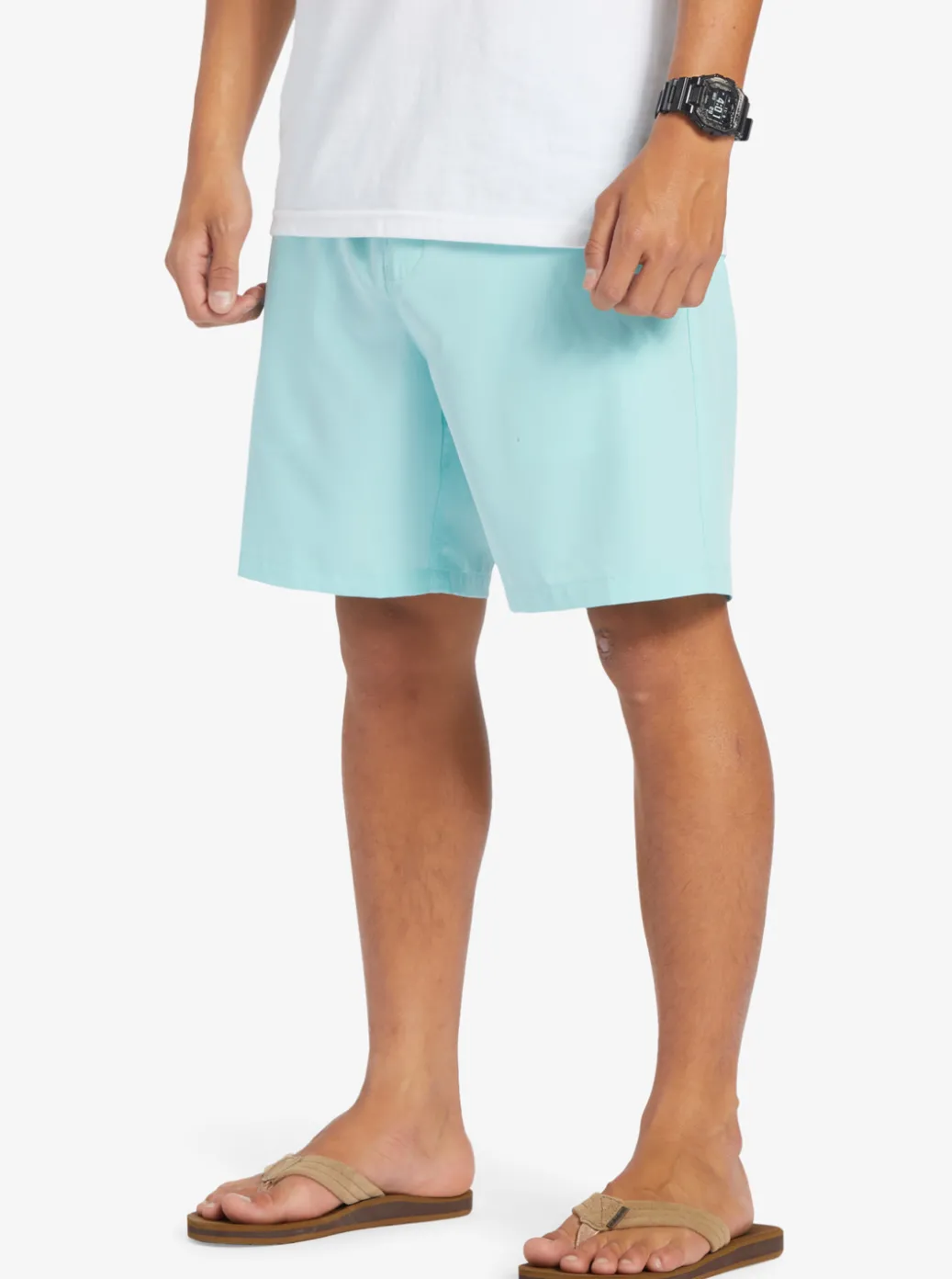 Best Quiksilver Ocean Elastic Waist 18" Amphibian Shorts Angel Blue