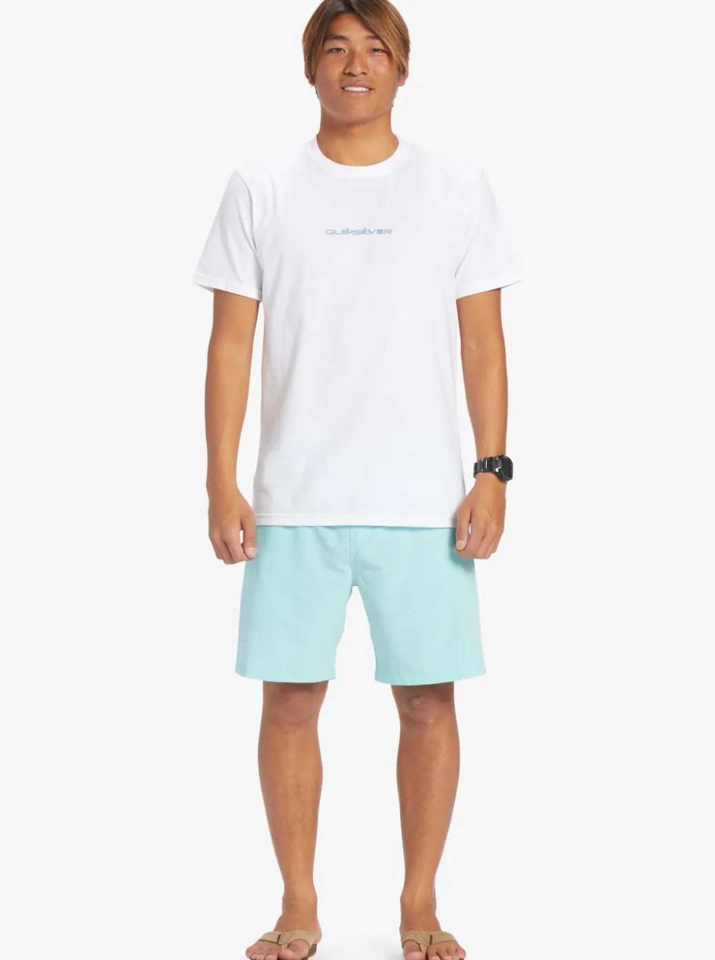 Best Quiksilver Ocean Elastic Waist 18" Amphibian Shorts Angel Blue