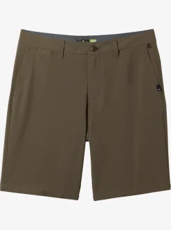 Hot Quiksilver Ocean Union Amphibian 20" Hybrid Shorts Major Brown