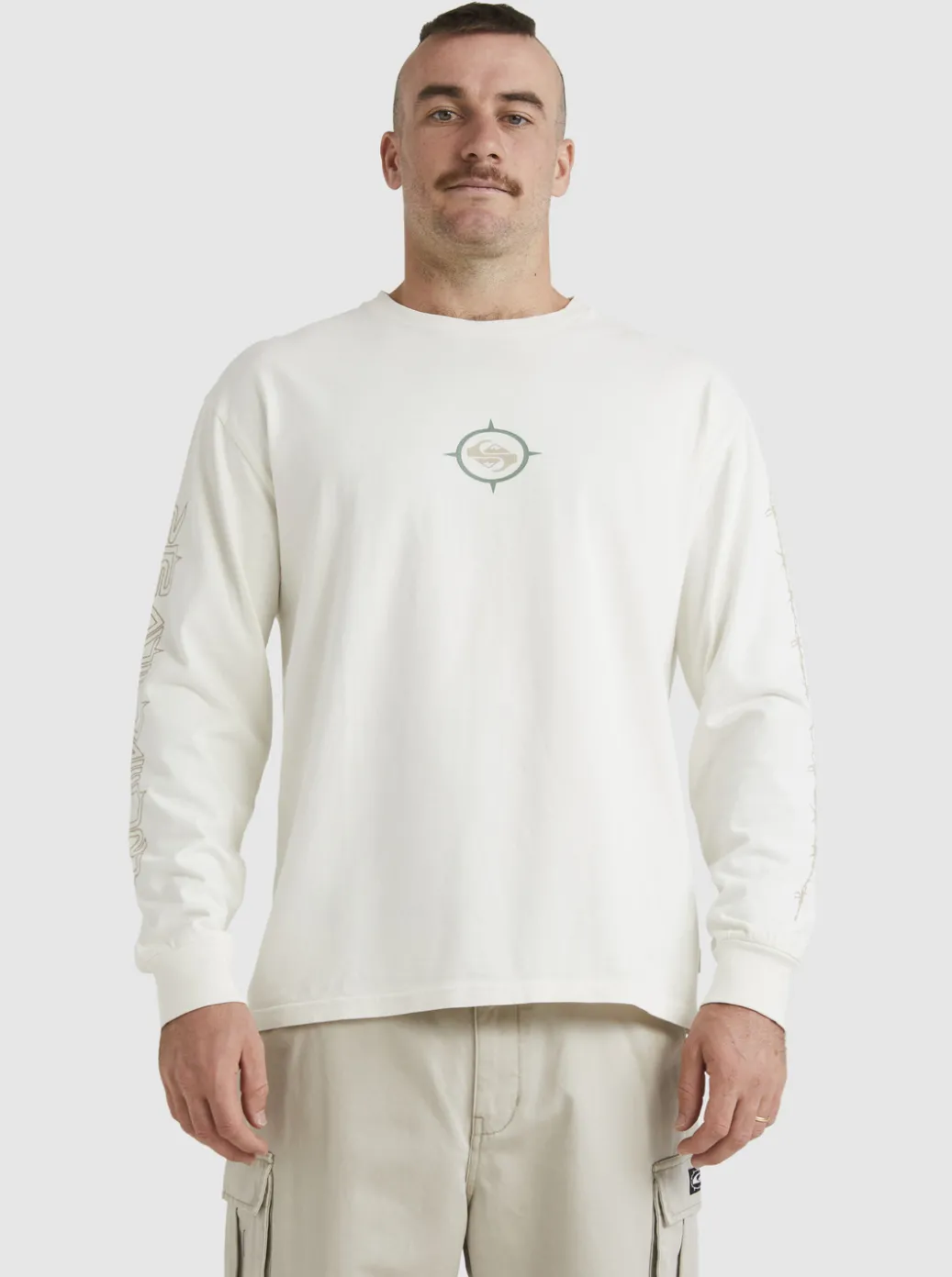 Flash Sale Quiksilver Off Grid Long Sleeve T-Shirt Snow White