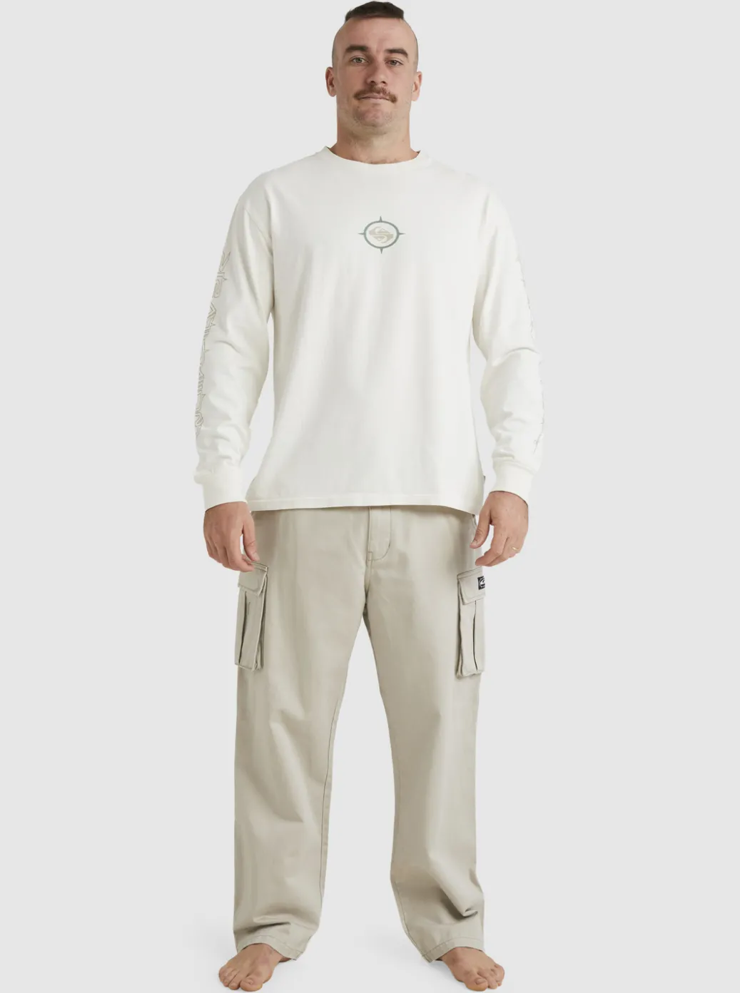 Flash Sale Quiksilver Off Grid Long Sleeve T-Shirt Snow White