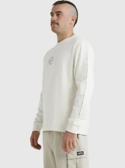 Flash Sale Quiksilver Off Grid Long Sleeve T-Shirt Snow White