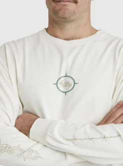 Flash Sale Quiksilver Off Grid Long Sleeve T-Shirt Snow White