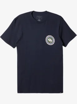 New Quiksilver Omni Circle T-Shirt Navy Blazer