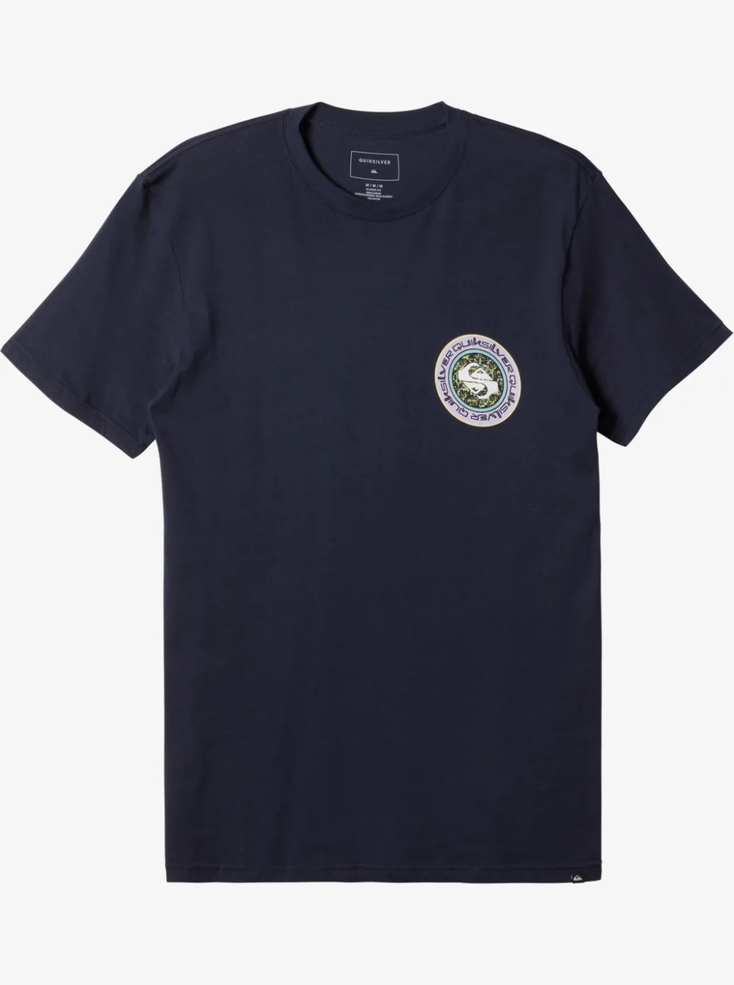 New Quiksilver Omni Circle T-Shirt Navy Blazer