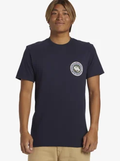 New Quiksilver Omni Circle T-Shirt Navy Blazer