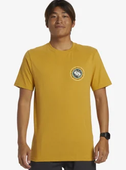 Fashion Quiksilver Omni Circle T-Shirt Mustard