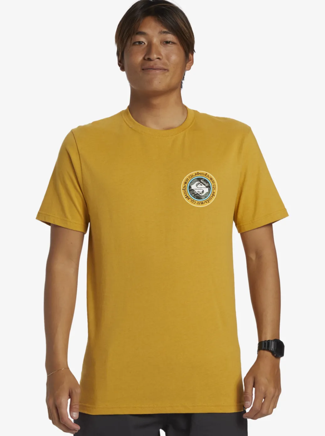Fashion Quiksilver Omni Circle T-Shirt Mustard