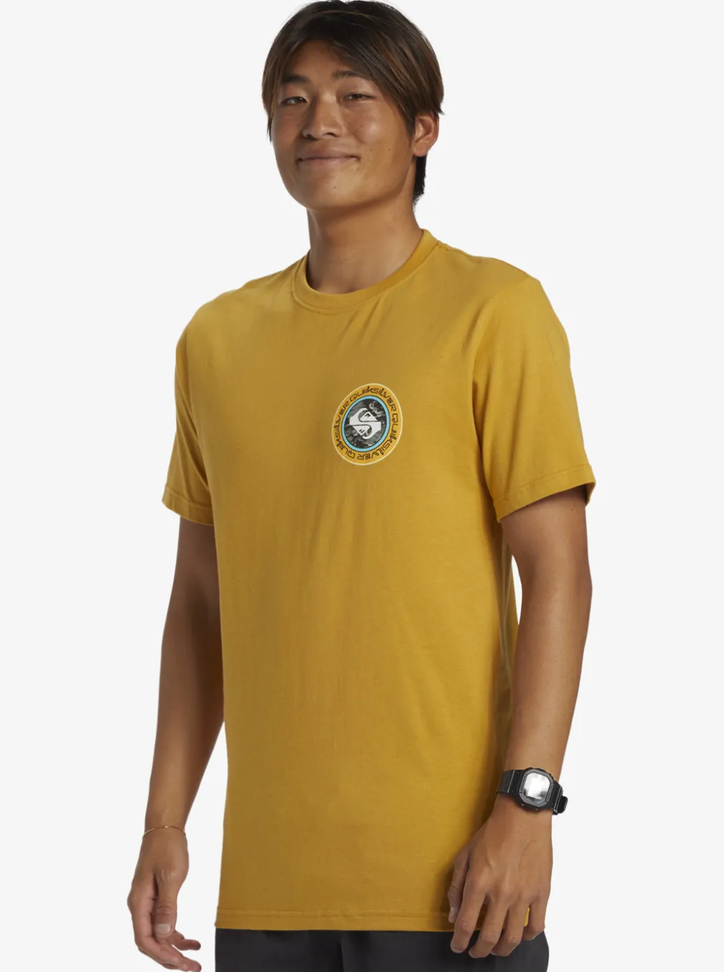 Fashion Quiksilver Omni Circle T-Shirt Mustard