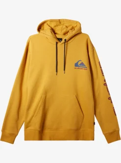 New Quiksilver Omni Logo Hoodie Mustard