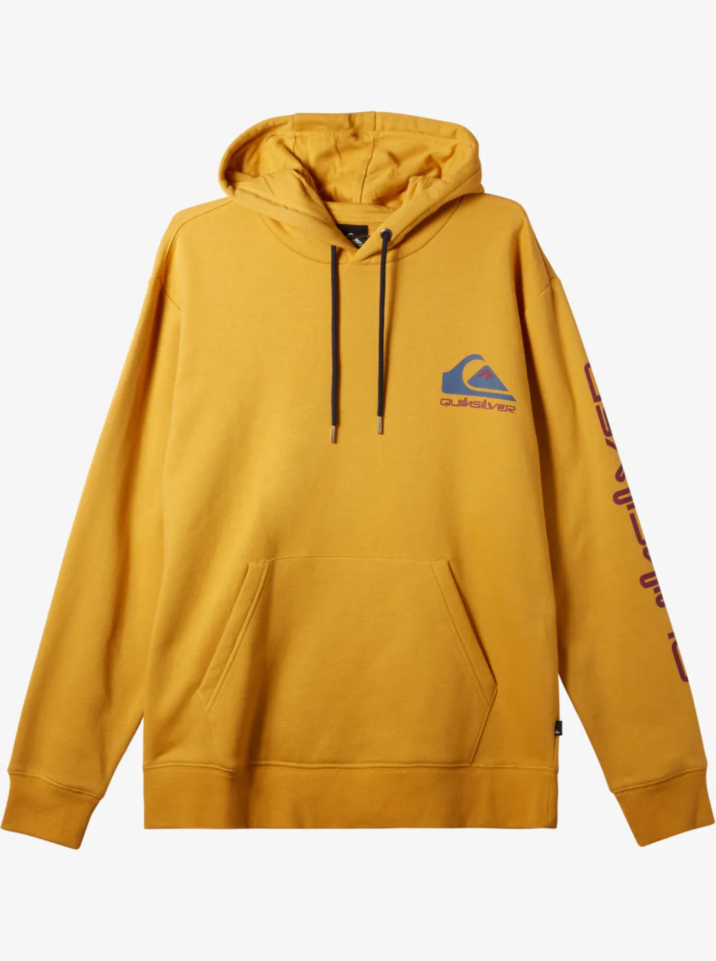 New Quiksilver Omni Logo Hoodie Mustard