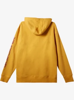 New Quiksilver Omni Logo Hoodie Mustard