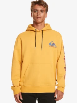 New Quiksilver Omni Logo Hoodie Mustard