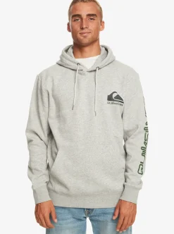 Cheap Quiksilver Omni Logo Hoodie Athletic Heather