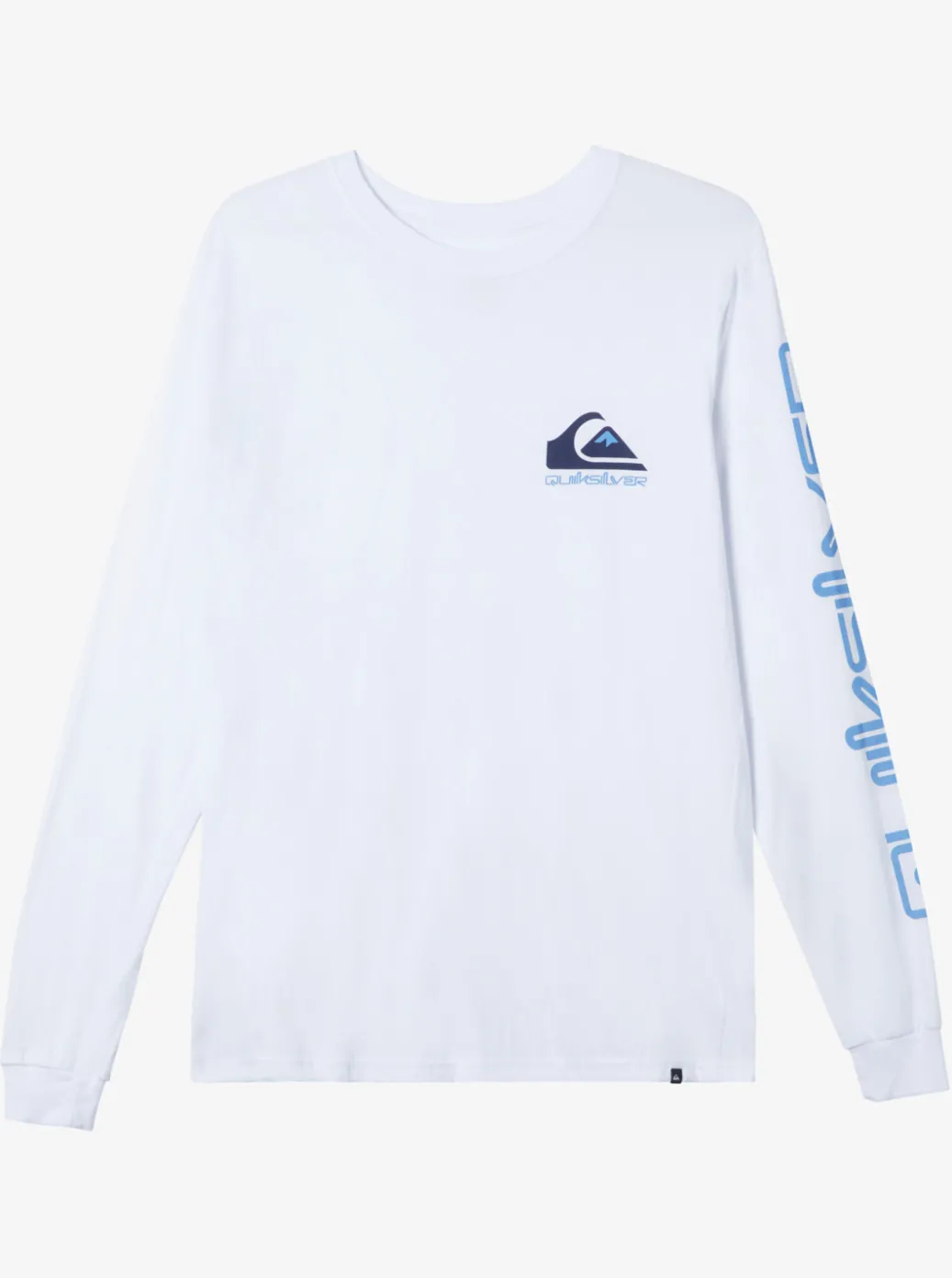 Cheap Quiksilver Omni Logo Long Sleeve T-Shirt White