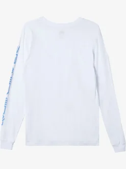Cheap Quiksilver Omni Logo Long Sleeve T-Shirt White