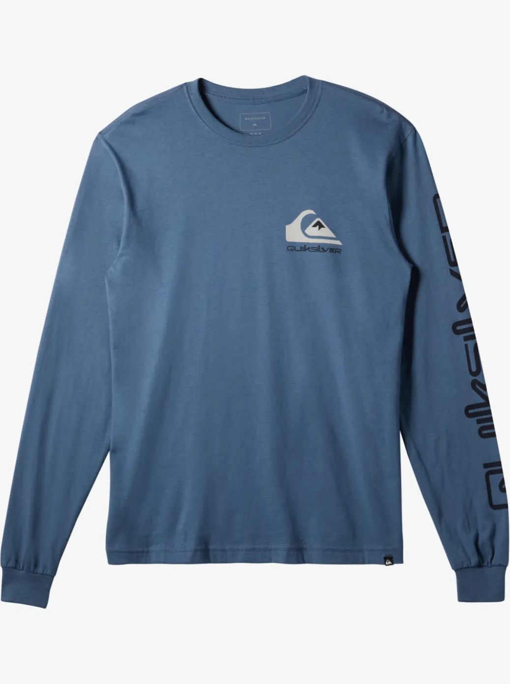 Best Quiksilver Omni Logo Long Sleeve T-Shirt Bering Sea