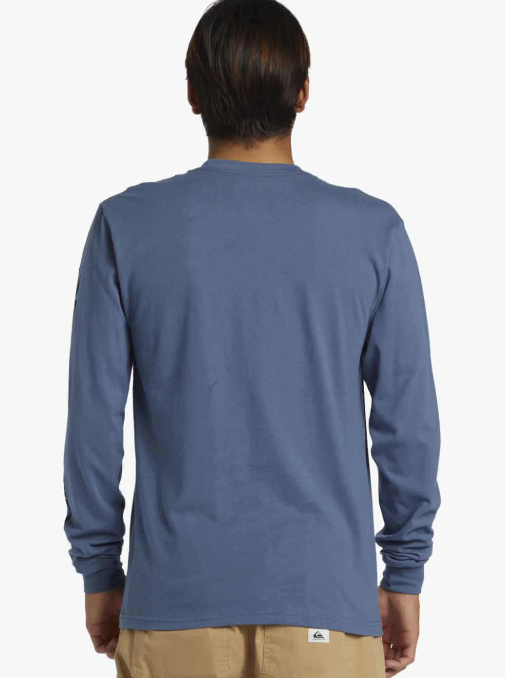 Best Quiksilver Omni Logo Long Sleeve T-Shirt Bering Sea