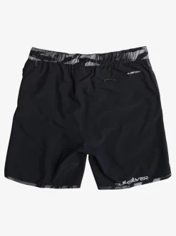 Cheap Quiksilver Omni Scallop 17" Amphibian Boardshorts Black