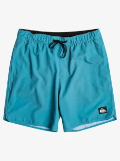 Discount Quiksilver Omni Scallop 17" Amphibian Boardshorts Brittany Blue
