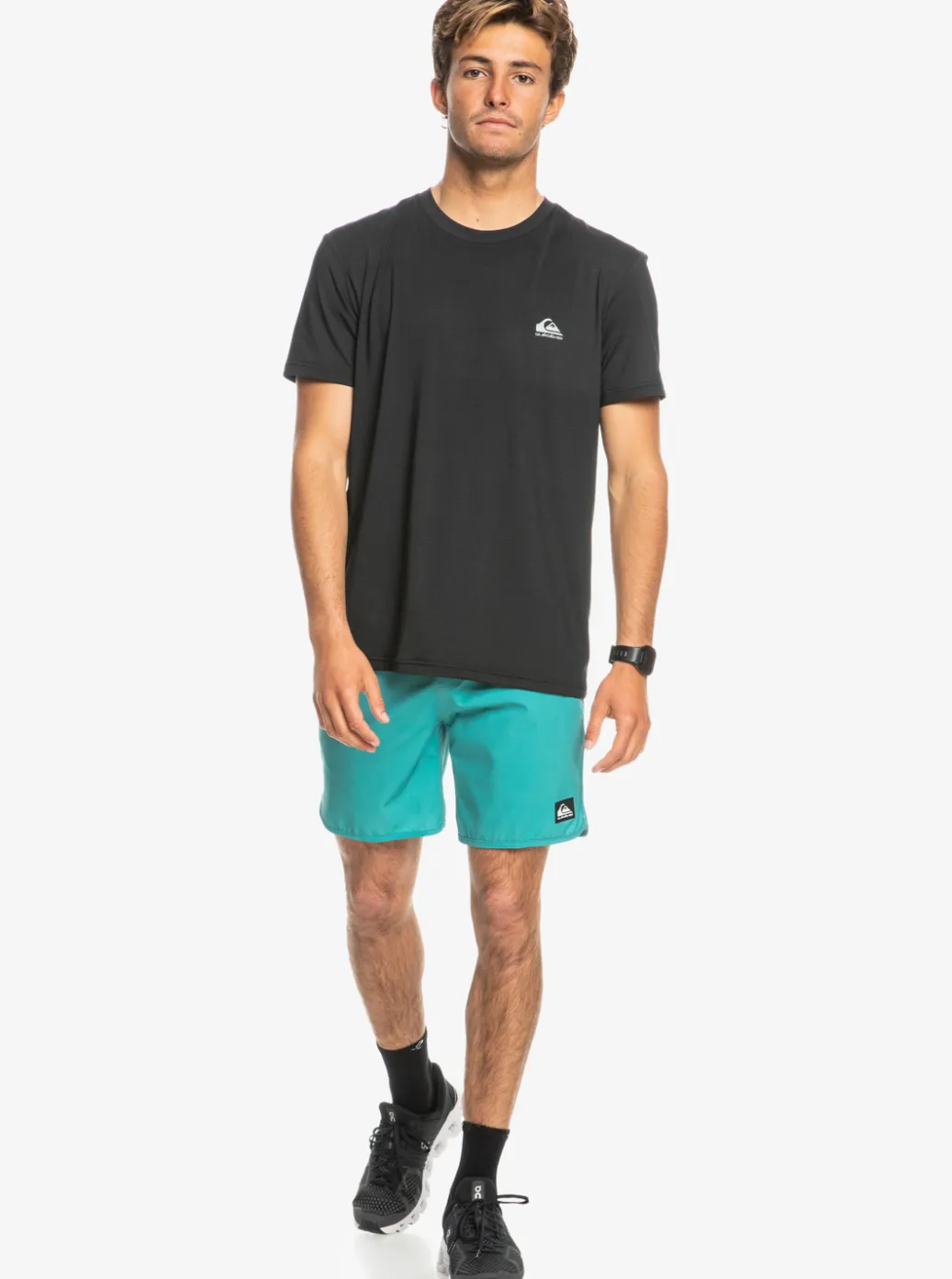 Discount Quiksilver Omni Scallop 17" Amphibian Boardshorts Brittany Blue