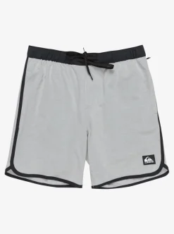 Cheap Quiksilver Omni Scallop 17" Amphibian Boardshorts Sleet