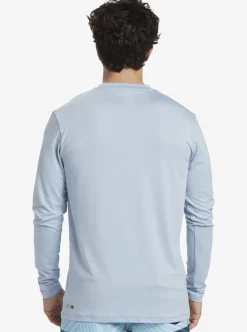 Shop Quiksilver Omni Session Long Sleeve Upf 50 Surf T-Shirt Celestial Blue
