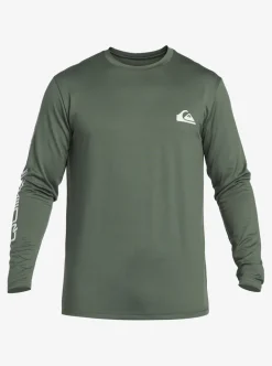 Hot Quiksilver Omni Session Long Sleeve Upf 50 Surf T-Shirt Laurel Wreath