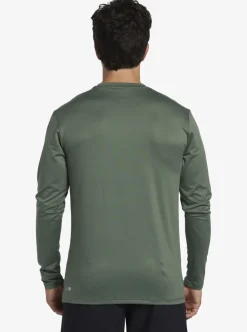Hot Quiksilver Omni Session Long Sleeve Upf 50 Surf T-Shirt Laurel Wreath