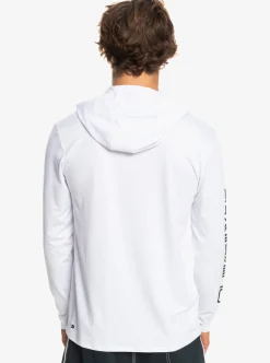 Clearance Quiksilver Omni Session Upf 50 Long Sleeve Surf Tee White