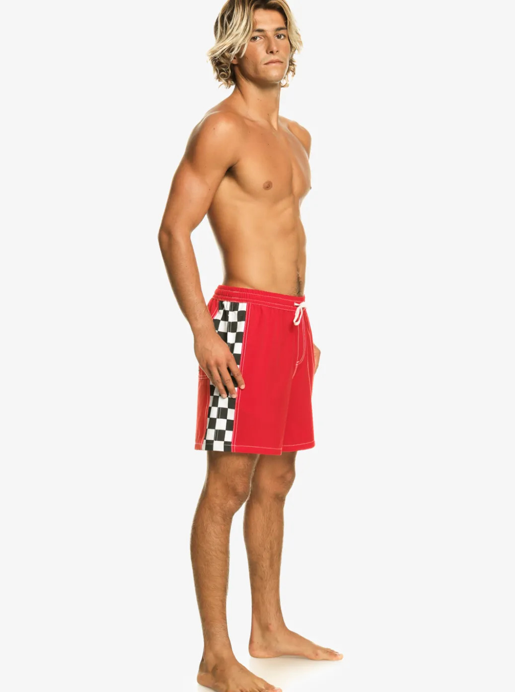 Cheap Quiksilver Original Arch 17" Volleys High Risk Red