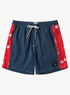 Cheap Quiksilver Original Arch 17" Volleys Midnight Navy