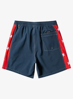 Cheap Quiksilver Original Arch 17" Volleys Midnight Navy
