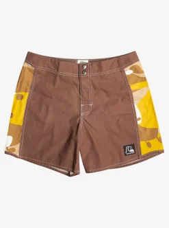Discount Quiksilver Original Arch Andy Y Andy 16" Boardshorts Dark Earth