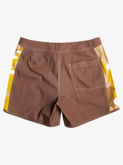 Discount Quiksilver Original Arch Andy Y Andy 16" Boardshorts Dark Earth