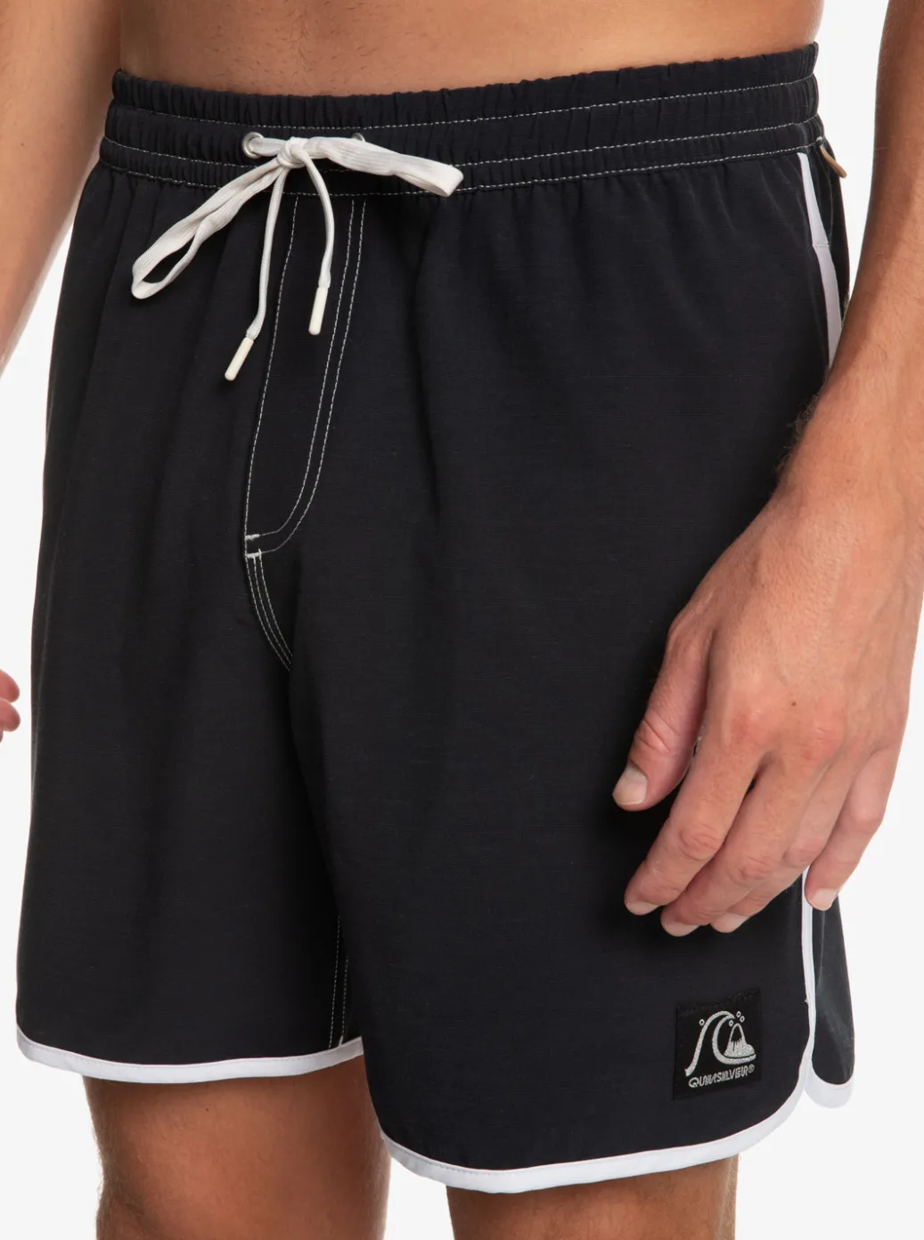 Clearance Quiksilver Original Scallop 17" Volleys Black