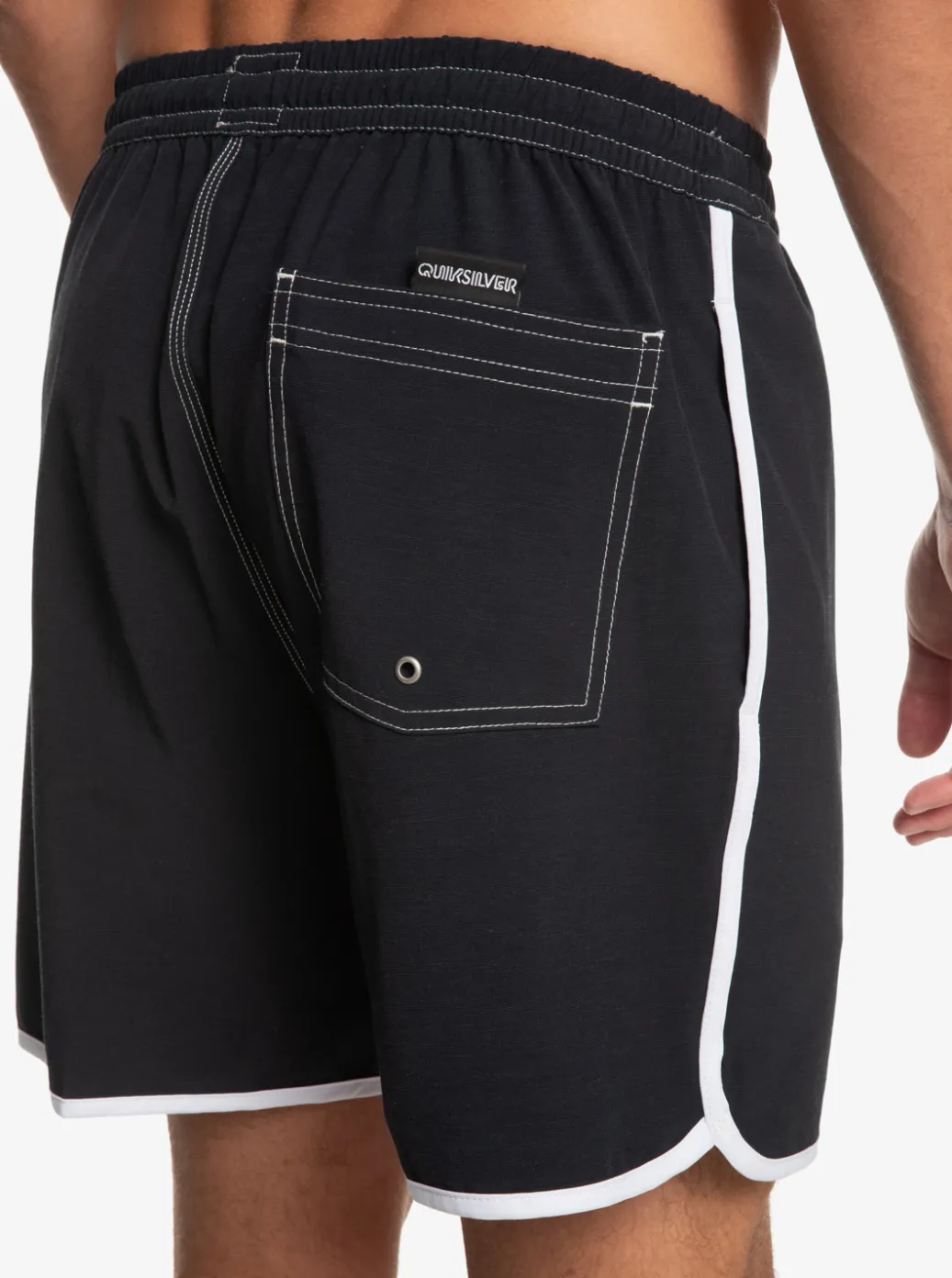 Clearance Quiksilver Original Scallop 17" Volleys Black