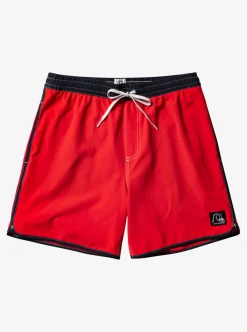 Hot Quiksilver Original Scallop 17" Volleys High Risk Red