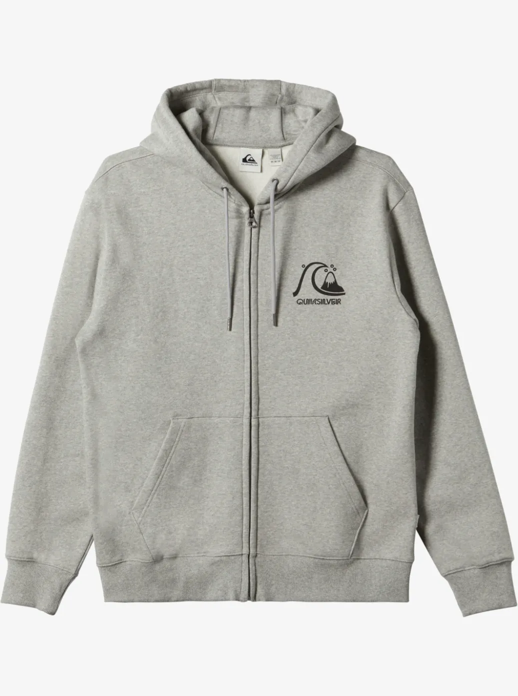 Best Sale Quiksilver Original Zip-Up Sweatshirt Athletic Heather