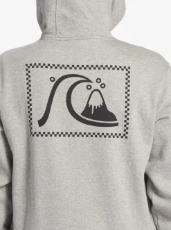 Best Sale Quiksilver Original Zip-Up Sweatshirt Athletic Heather