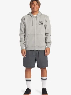Best Sale Quiksilver Original Zip-Up Sweatshirt Athletic Heather