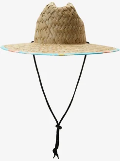 Best Quiksilver Outsider Straw Lifeguard Hat Blue Radiance