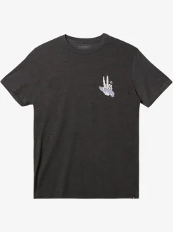 Online Quiksilver Peace Out T-Shirt Charcoal Heather
