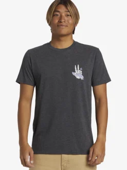 Online Quiksilver Peace Out T-Shirt Charcoal Heather