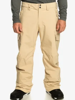 Cheap Quiksilver Porter Insulated Snow Pants Pale Khaki