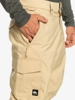 Cheap Quiksilver Porter Insulated Snow Pants Pale Khaki