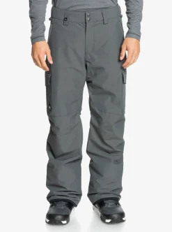 Sale Quiksilver Porter Insulated Snow Pants Iron Gate