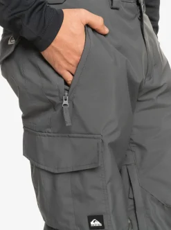 Sale Quiksilver Porter Insulated Snow Pants Iron Gate