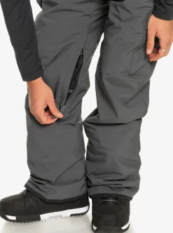 Sale Quiksilver Porter Insulated Snow Pants Iron Gate