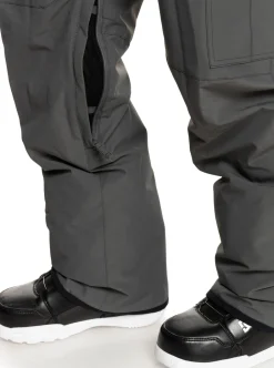 Sale Quiksilver Porter Insulated Snow Pants Iron Gate